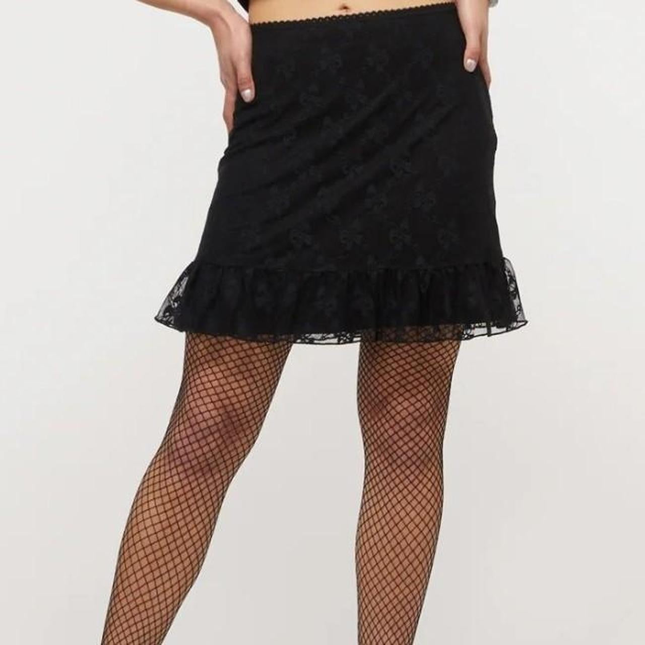 Dangerfield Victoria Lace Mini Black Lined Skirt Size 18 New - RRP $74