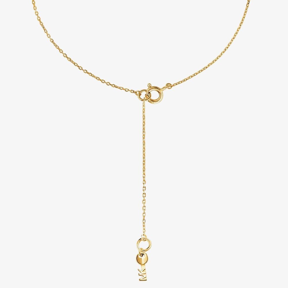 Michael Kors MK Gold Plated Silver & Zirconia Necklace New RRP $295 Genuine