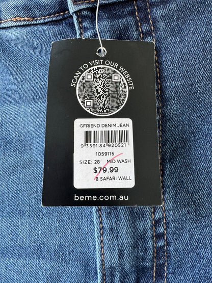 💙 BeMe 7/8 Length  Distressed Jeans Plus Size 28 Stretch Denim 💙New with Tag