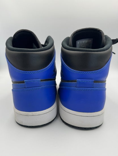Nike Size 13 Air Jordan 1 Mid Hyper Royal sneakers As new, worn once🌟RARE RETRO