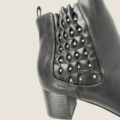 City Chic Joelle Ankle Boots Black EU 41 AS/US 10 - 8cm Block Heel 🖤 New 🖤