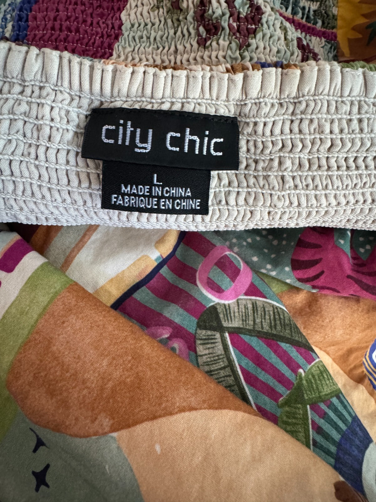 City Chic Simona Print Cotton Dress Size 20 L As New Stunning  ⭐RRP $160 ⭐