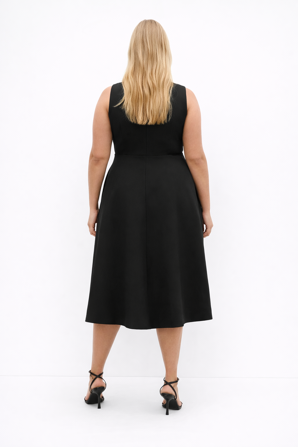 City Chic Dynamic Skater Midi Dress - Black Plus size L 20 New RRP $150 Stunning