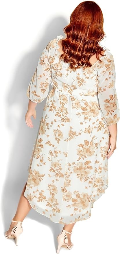 City Chic Women's Dress Winnie Autumn Floral Plus Size M AU 18 *New*  RRP $150