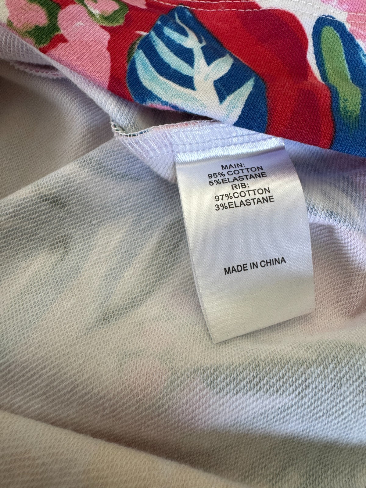 🌸 Taking Shape Cotton Floral Sweatshirt Plus Size 28 Bright Print  🌸  As New