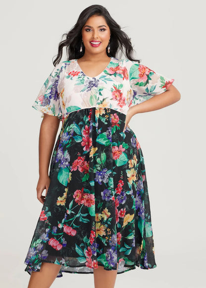 💖 Taking Shape Emily Floral Event Dress Plus Size 24-26 RRP $199 💖 As New