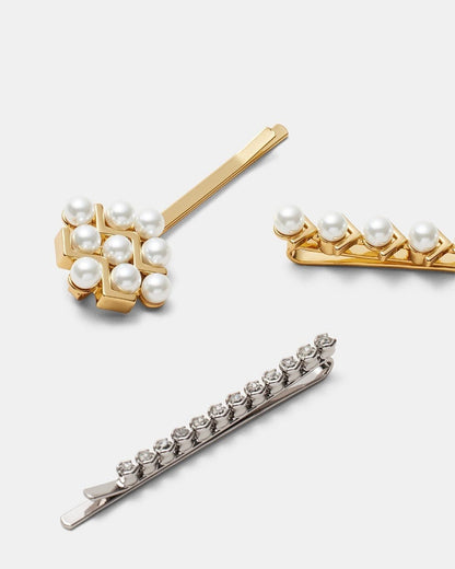 Mimco One Way Or Another Hair Pin Set, Set Of 3 Pins Clip New RRP $70