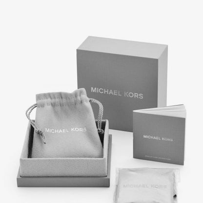 Michael Kors MK Sterling Silver & Zirconia Necklace New RRP $295 Genuine