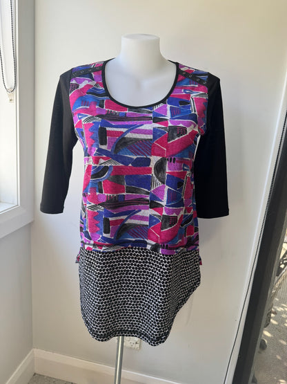 Taking Shape 3/4 sleeve top Plus Size XXS 12-14 3/4 sleeve Easycare no iron