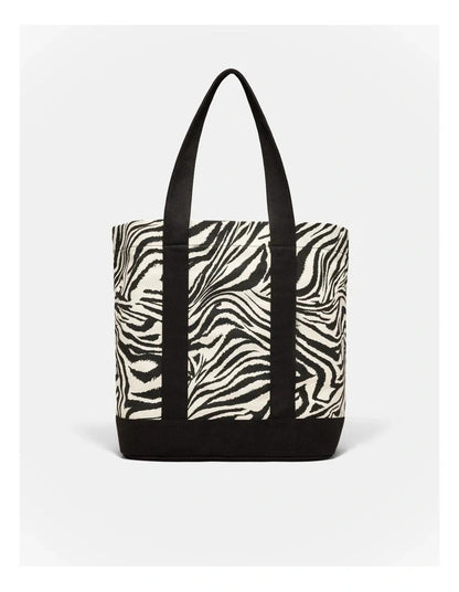 NEW Mimco Black Concert Tote Zebra Print   ⭐ New with Tags  ⭐ RRP $99.95