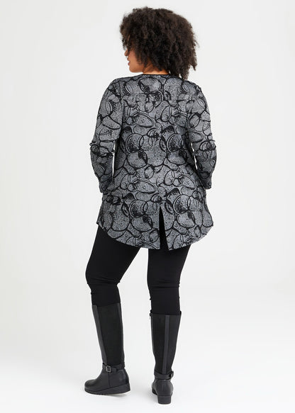Taking Shape Abstract Panelled Tunic Top  Plus Size 12-14 RRP $140 New