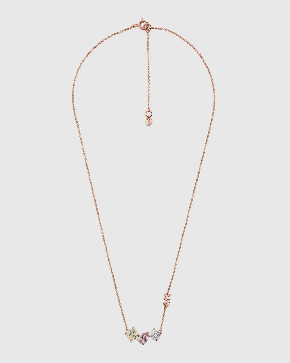 Michael Kors MK 14K Rose Gold-Plated Sterling Silver Cluster Necklace RRP $295
