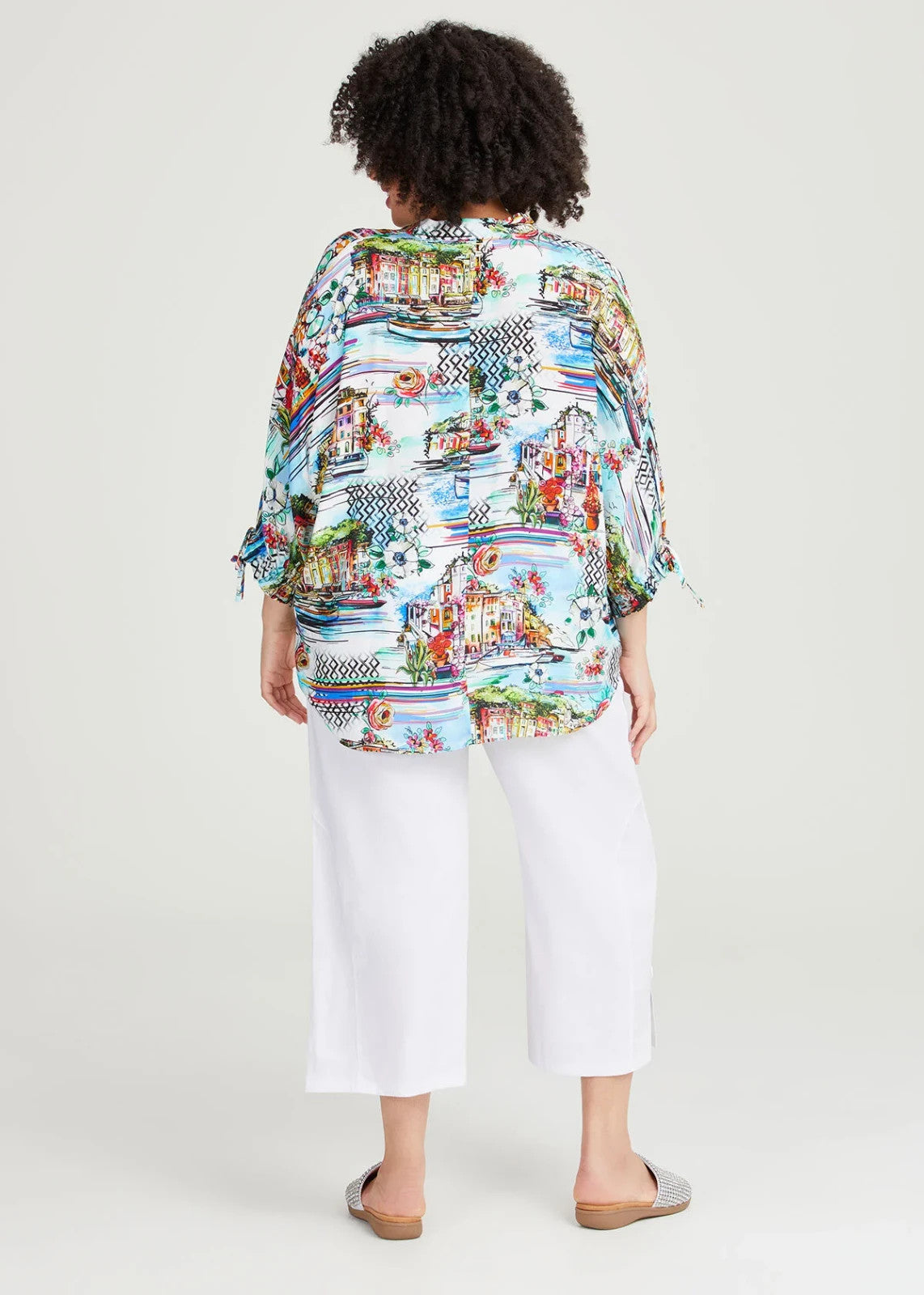 Taking Shape Statement Top Tropical Print Plus Size 22-24 🖤 Stunning 🖤