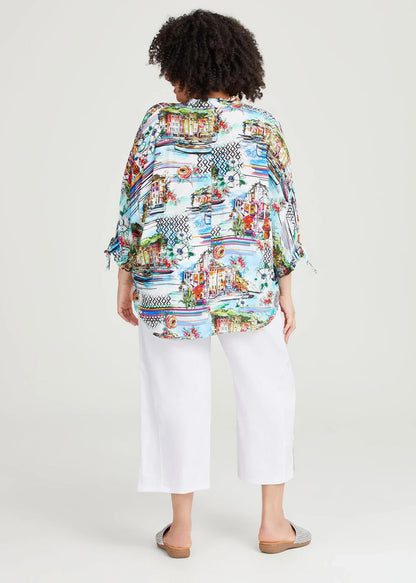 Taking Shape Statement Top Tropical Print Plus Size 22-24 🖤 Stunning 🖤