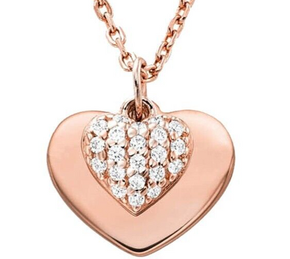 Michael Kors MK Heart Love Rose Gold Plated Silver Bracelet New RRP $245 Genuine