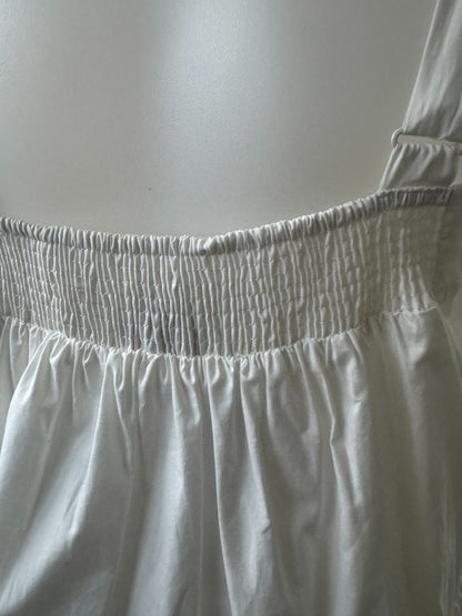 City Chic Ivory Tiered Maxi Dress – Plus Size M 18 – Summer Essential 🖤 Cotton