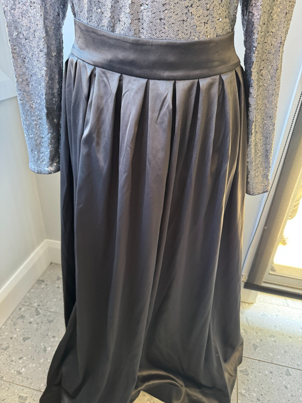 CITY CHIC Rosalie Luxe Maxi Sequin S/Split Dress Plus Sz XL/22 🖤 RRP $499.95 🖤