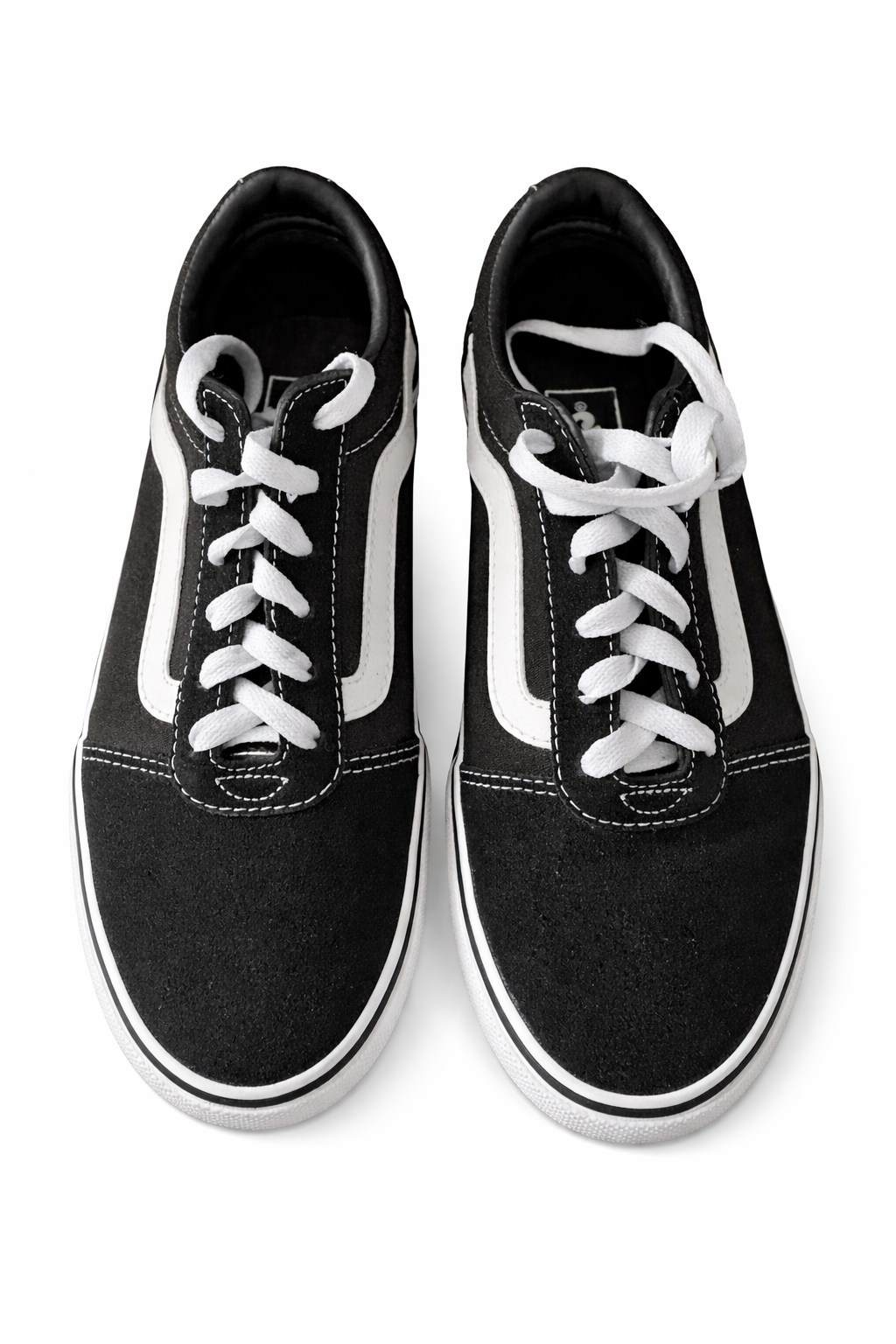 VANS WARD SUEDE/CANVAS Black White - Size 9 W - Worn Once VN0A3IUNIJU RRP $140