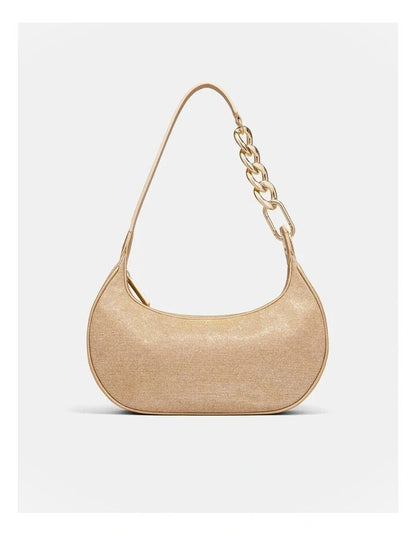 MIMCO Metropolis Gold Shoulder Bag & Pouch Brand New Genuine RRP $200