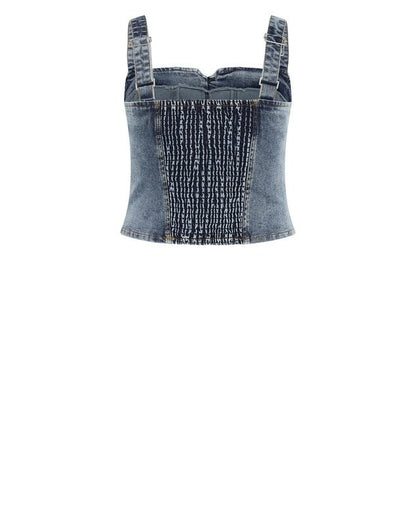 City Chic Denim Dreams Corset - mid denim -Plus size 20 New RRP $100 Must Have
