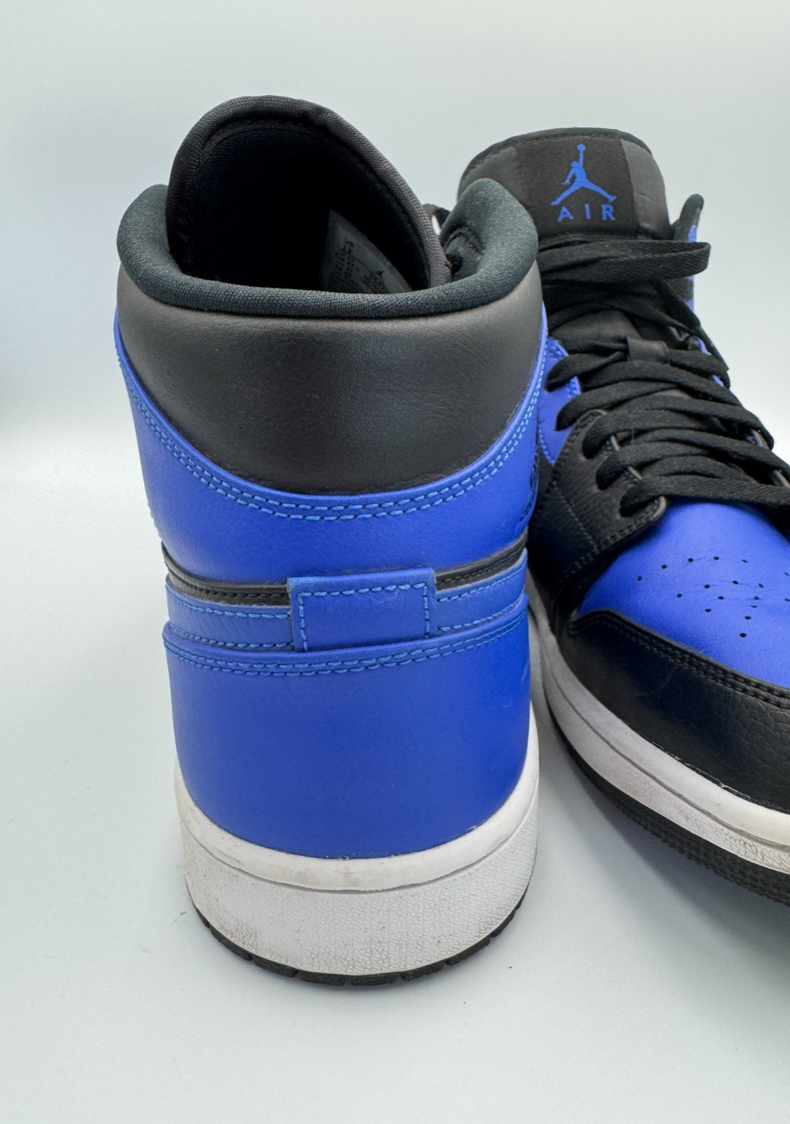 Nike Size 13 Air Jordan 1 Mid Hyper Royal sneakers As new, worn once🌟RARE RETRO