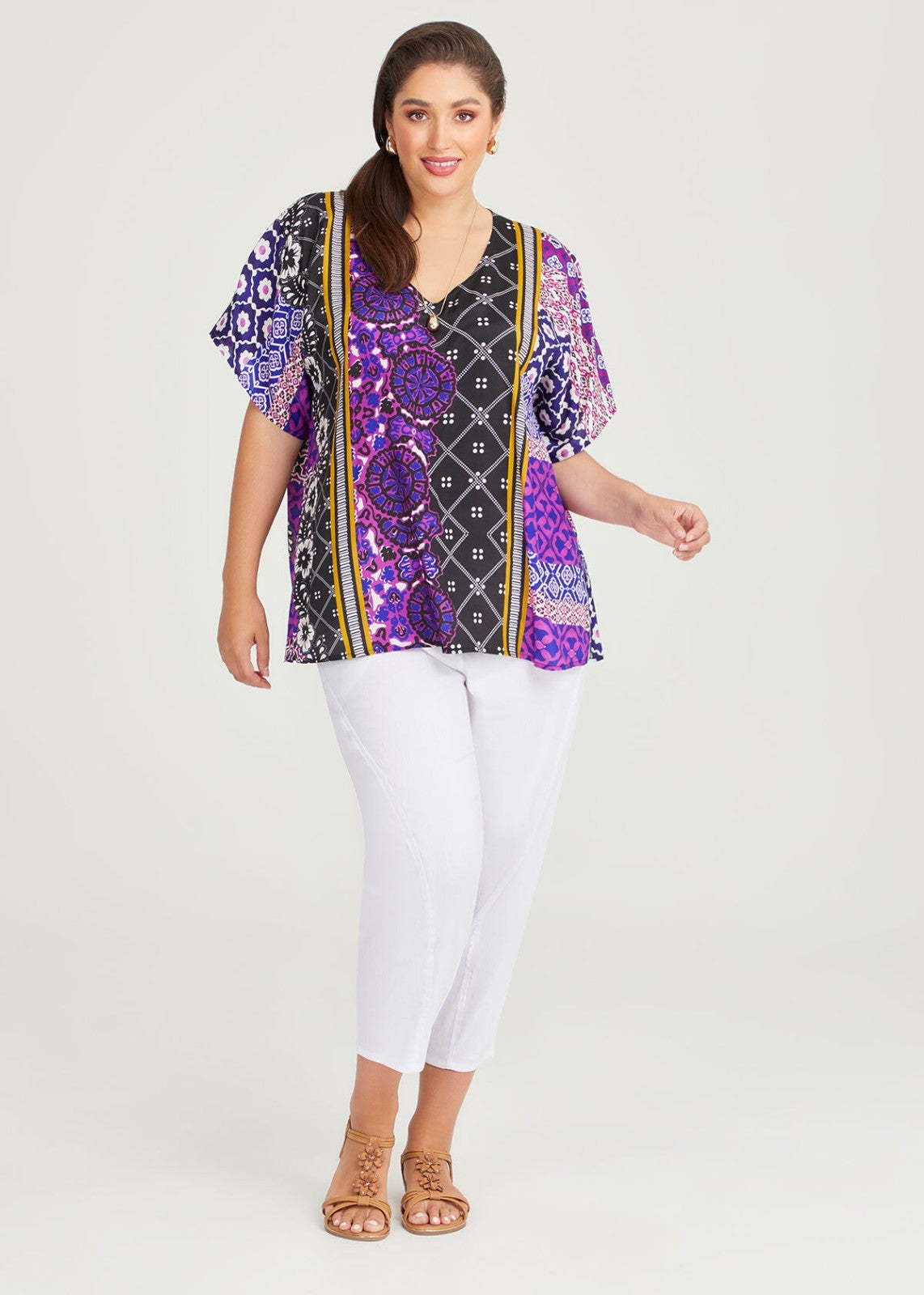 Taking Shape Natural Arlo Top Plus Size 22 New RRP $149 New *Stunning*
