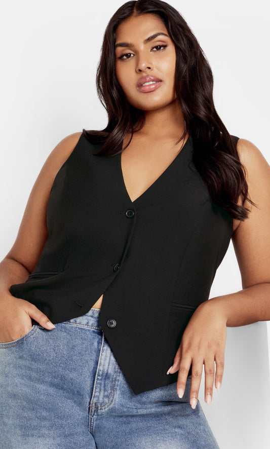 City Chic Jazmin Vest Size L Plus size 20 New with Tag RRP $99