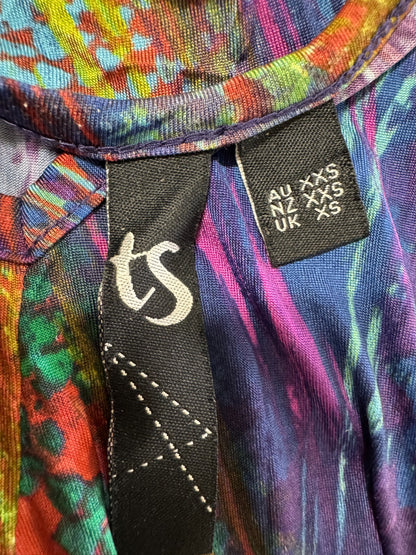 Taking Shape Colourful Flattering asymmetric hemline Plus Size XXS 12-14 No Iron