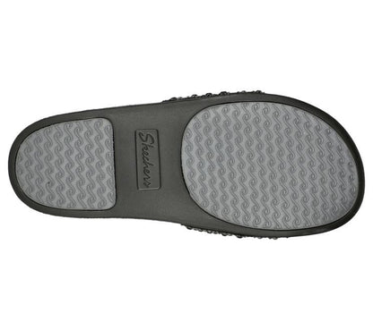 Skechers Cali Everyday Glam Black diamanté Slides US 10 New without Box RRP $80