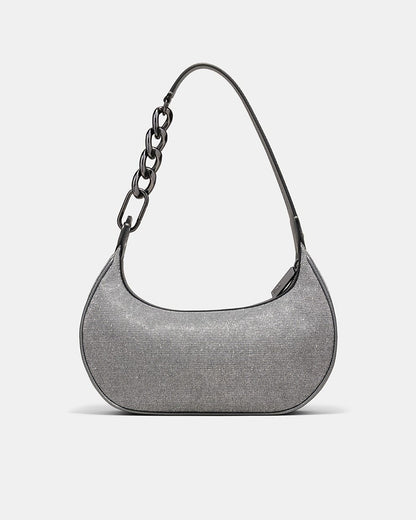 MIMCO Metropolis Silver Shoulder Bag & Pouch Brand New Genuine RRP $200 Stunning