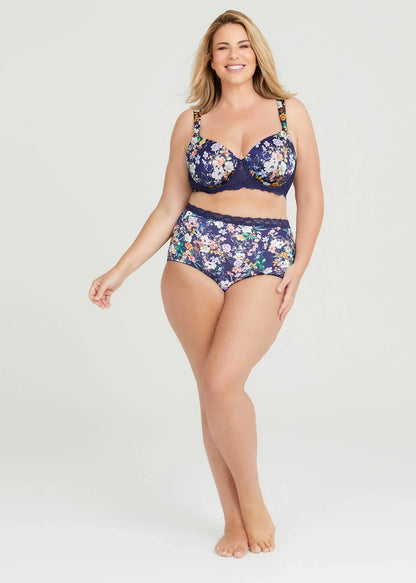 TS Taking Shape Lace Contour T-shirt Bra in Midnight Floral Stunning  16D New