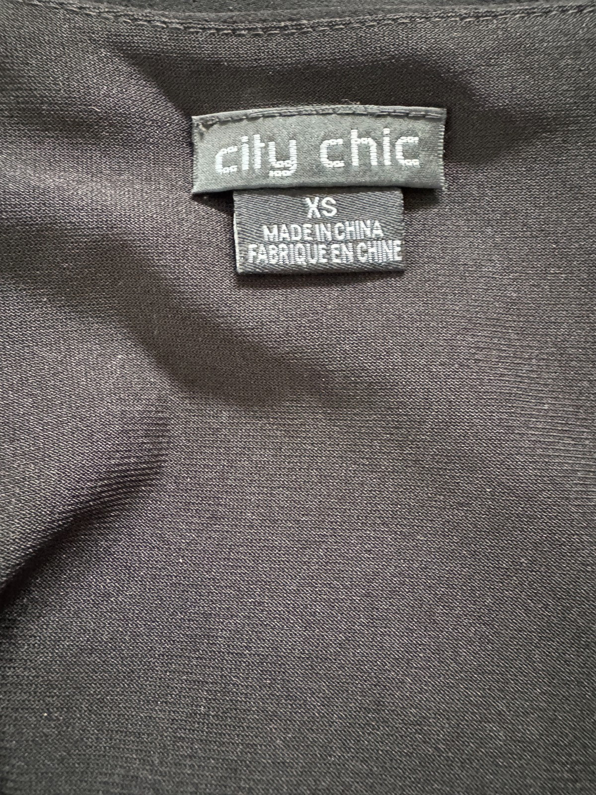 City Chic Black Lace-Up Chiffon Top Fully lined Plus Size 14🖤 Perfect day/night