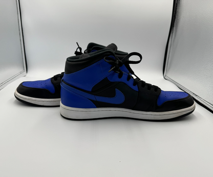 Nike Size 13 Air Jordan 1 Mid Hyper Royal sneakers As new, worn once🌟RARE RETRO
