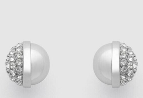 MIMCO CARNABY Earrings Studs In SILVER RRP $69.95 New + Genuine + MIMCO Dust Bag