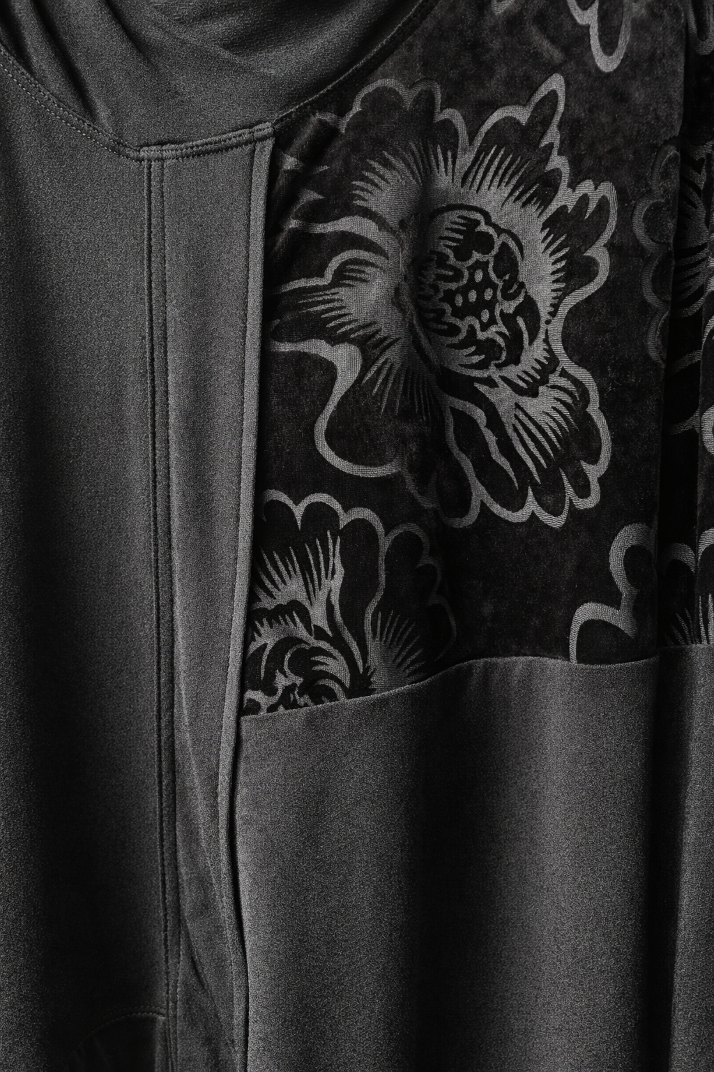 🖤 Taking Shape Black Velvet Panel Tunic Top Plus Size M 18-20 Asymmetric Hem 🖤
