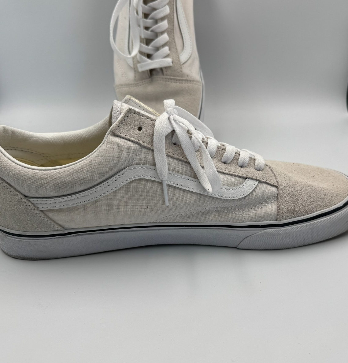 Vans Old Skool Low Top Grey Lace Up Shoes Worn Once as New  RRP $130 - US14 RARE