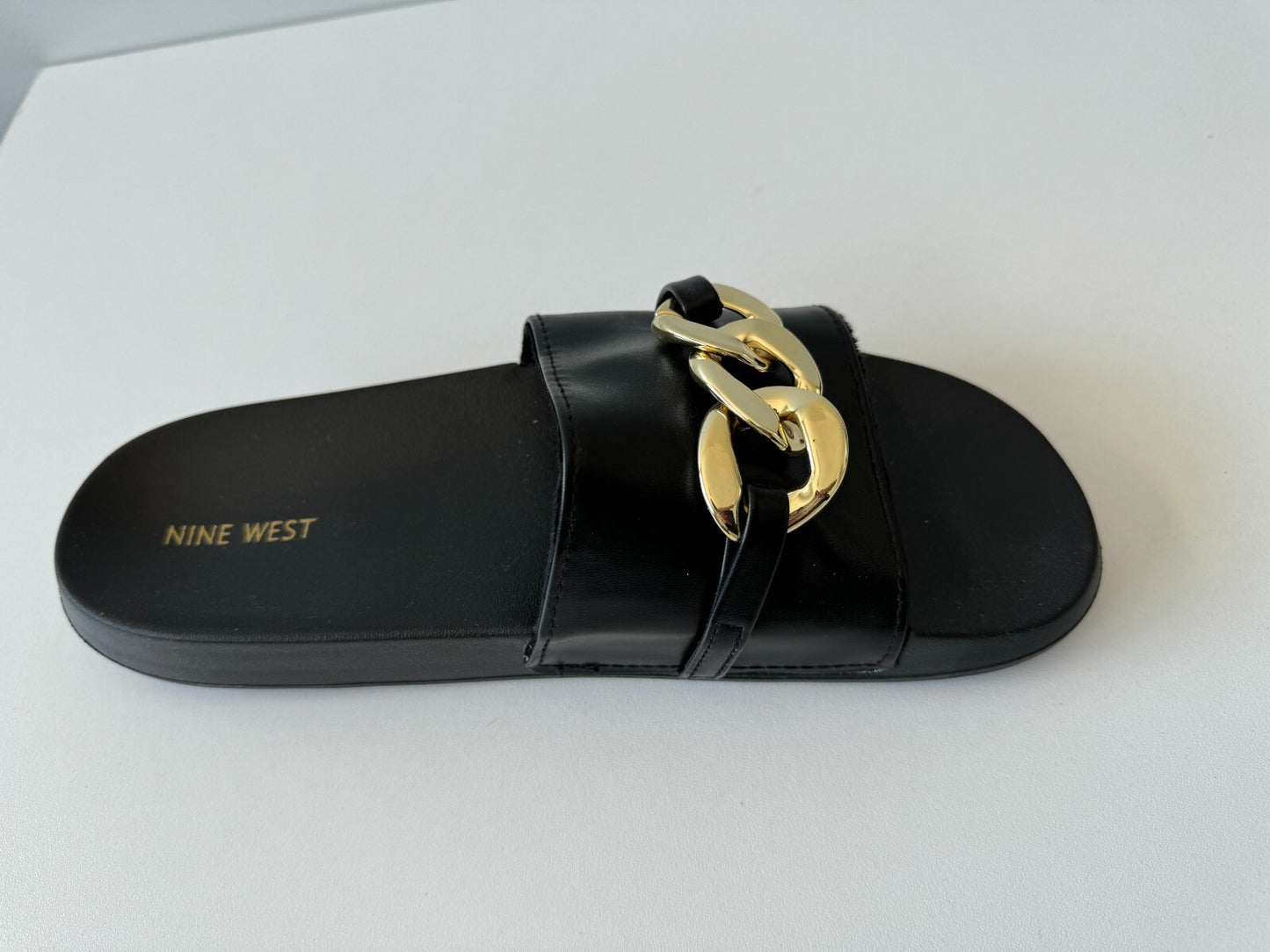 Nine West Women's Slinks Flat Slide Sandals US10 RRP $79.95