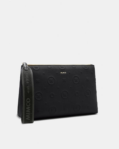 Mimco Flashback Neoprene Pouch Black with Wrist Strap Genuine New ❤️RRP $99.95❤️