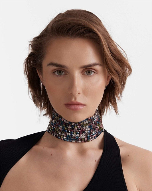 Mimco Dazzle Crystal Choker Necklace RRP $229.95 New Genuine