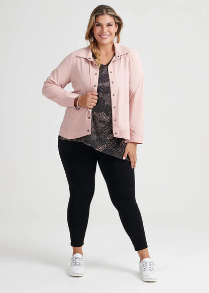 Taking Shape Midnight Stitching Jacket in Dusty Pink  Plus Size 16 New RRP $140