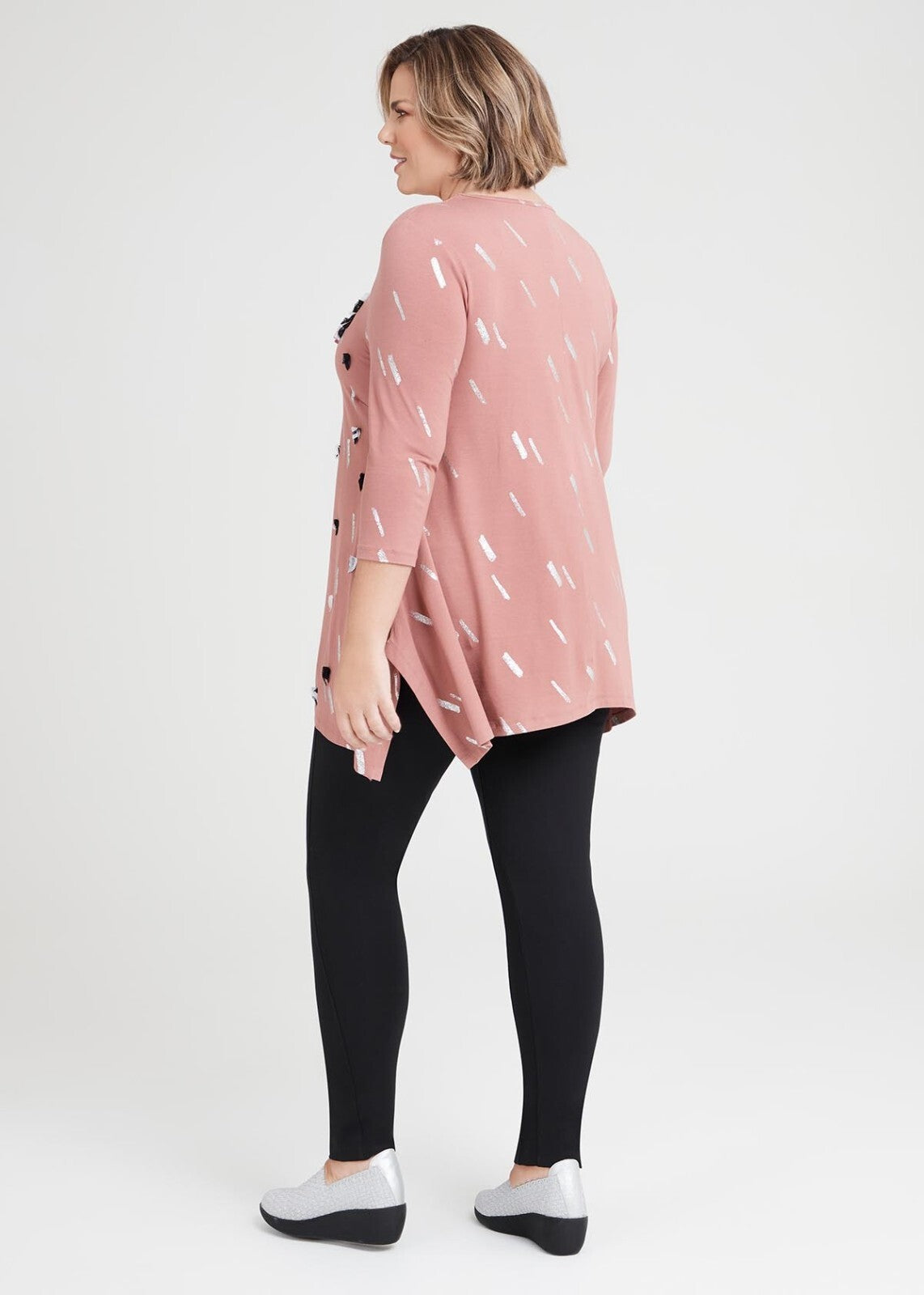 Taking Shape Foil & applique Natural Top Size 14-16 New RRP $129