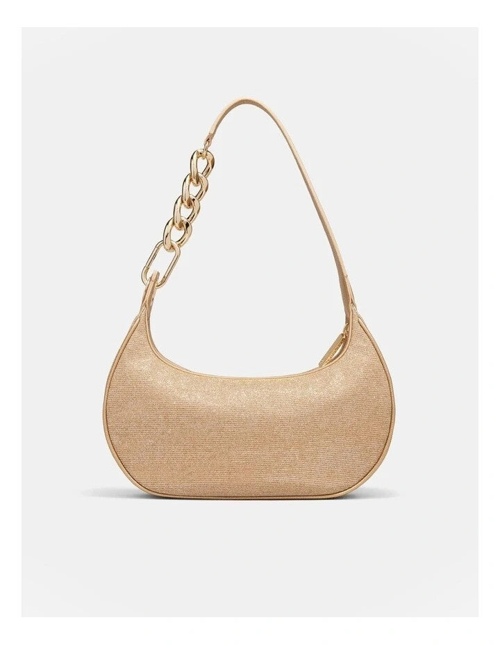MIMCO Metropolis Gold Shoulder Bag & Pouch Brand New Genuine RRP $200