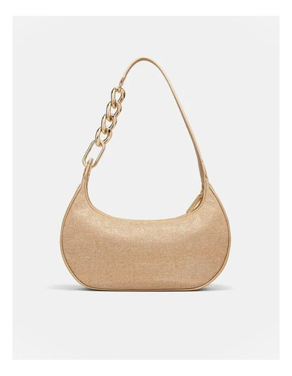 MIMCO Metropolis Gold Shoulder Bag & Pouch Brand New Genuine RRP $200