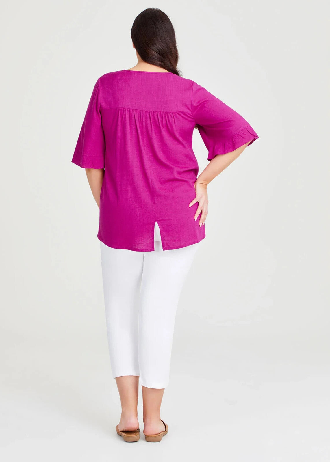 Taking Shape Natural Charelle Luxe DARK ORCHID Top Size 18 Plus BNWT RRP $110