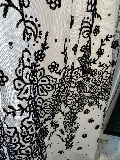 Speechless Black & White Strapless Party Dress Beaded  Tulle Lined 🖤 Size 14-16