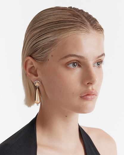 Mimco Last Tango Drop Earrings Gold New Genuine with Mimco Dust Bag RRP$99.95