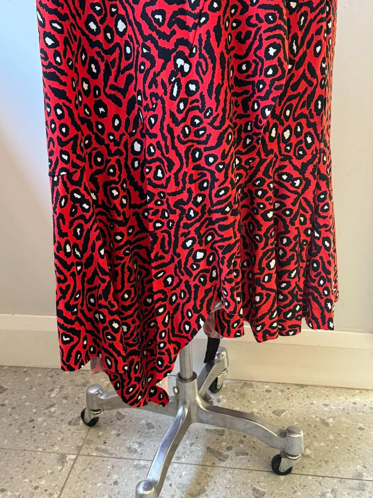 TAKING SHAPE Womens Animal Print Wrap Dress Red & Black Size 24🖤❤️RRP $170🖤❤️