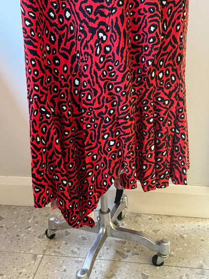 TAKING SHAPE Womens Animal Print Wrap Dress Red & Black Size 24🖤❤️RRP $170🖤❤️