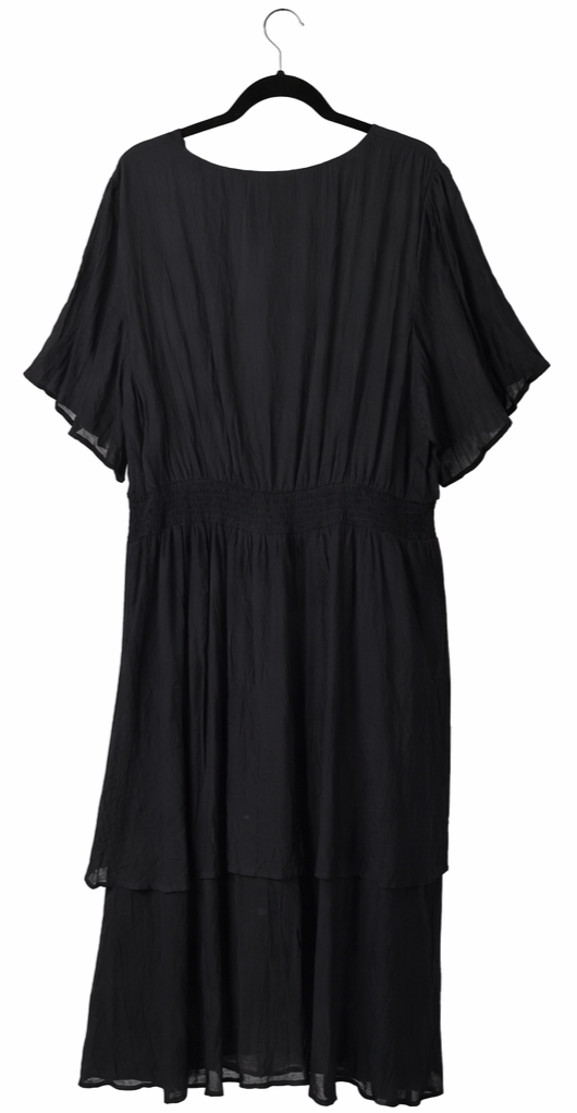 🖤 You + All Black Midi Dress – Plus Size 24 🌟 Wow Factor Dress 🌟