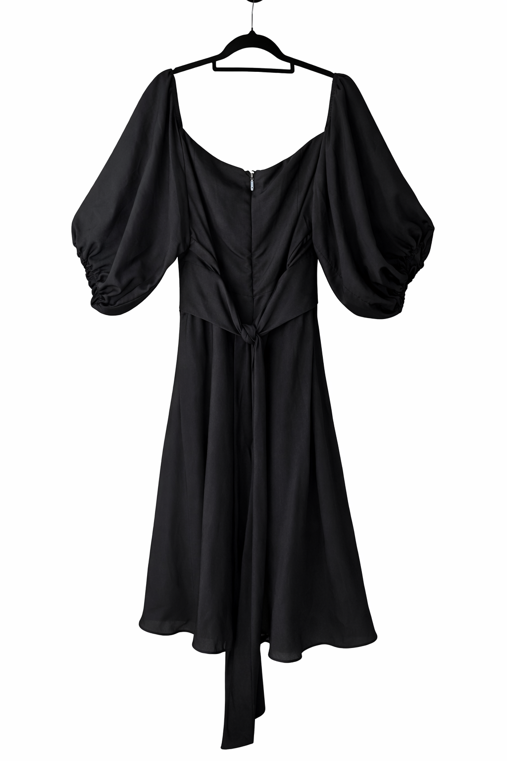 🖤 City Chic Black Off Shoulder Dress | Plus Size L (20) | Puff Sleeve | Elegant